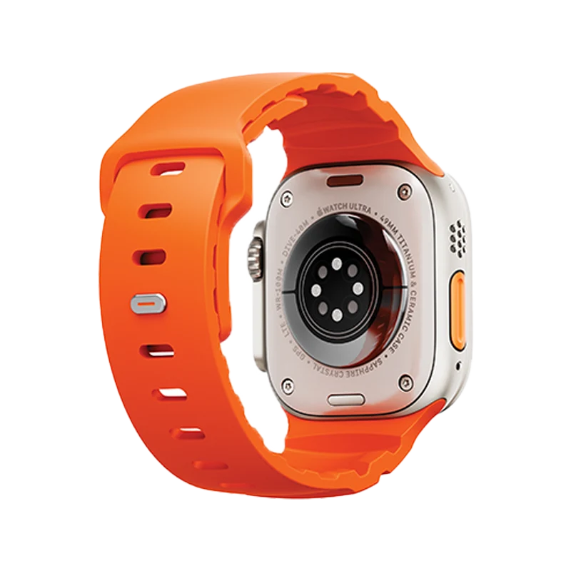 UNIQ ALTON SILICON APPLE WATCH STRAP 49/46/45/44MM - FLAME ORANGE