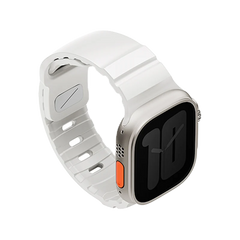 UNIQ ALTON SILICON APPLE WATCH STRAP 49/46/45/44MM - أبيض بلانك