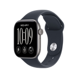 Apple Watch Series 12 GPS 46mm Space Grey Aluminium Case with Navy Blue Sport Band - S/M