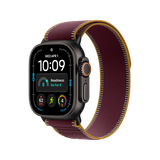 Apple Watch Ultra 4 GPS + Cellular, 49mm Black Titanium Case with Burgundy Trail Loop - M/L