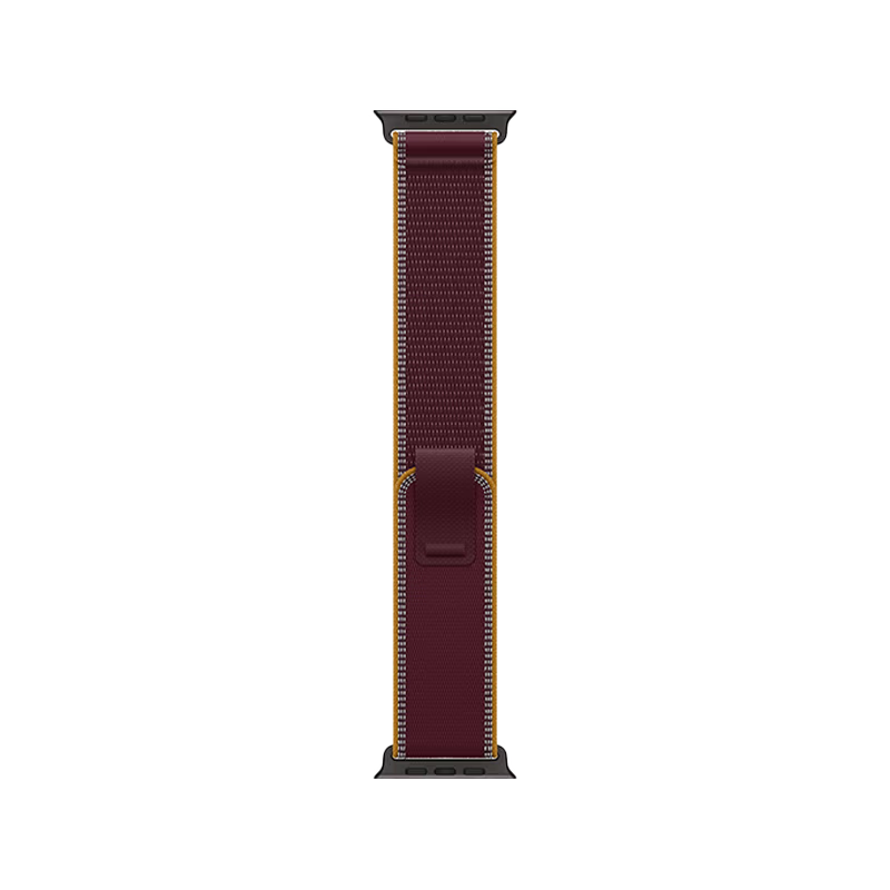 Apple Watch Ultra 4 GPS + Cellular, 49mm Black Titanium Case with Burgundy Trail Loop - M/L