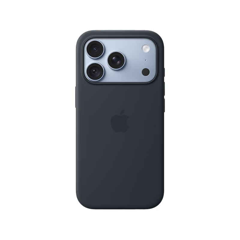 Apple iPhone 18 Pro Max Silicone Case with MagSafe - Navy Blue - GulfStore.com