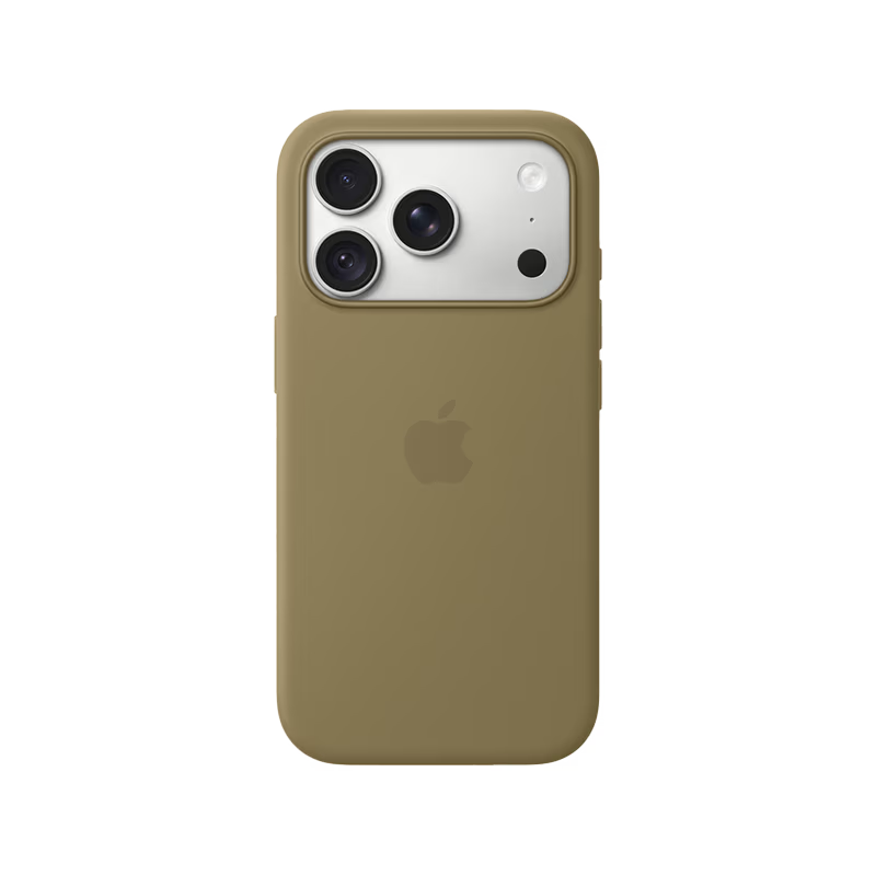 Apple iPhone 18 Pro Max Silicone Case with MagSafe - Olive - GulfStore.com