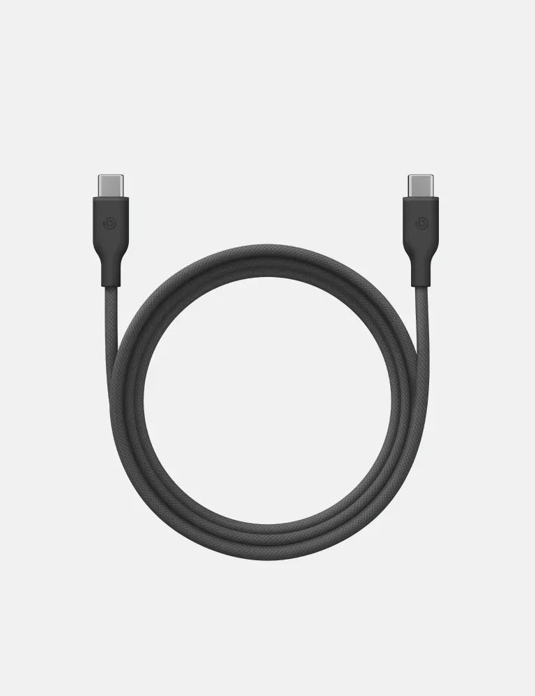 كابل BAZIC GOCHARGE WEAVE CC 480MBPS - 60W - 1.5M - أسود