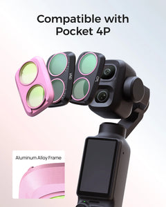 Telesin Filter kit (CPL+VND8-32+Cool rose) for Pocket 4P