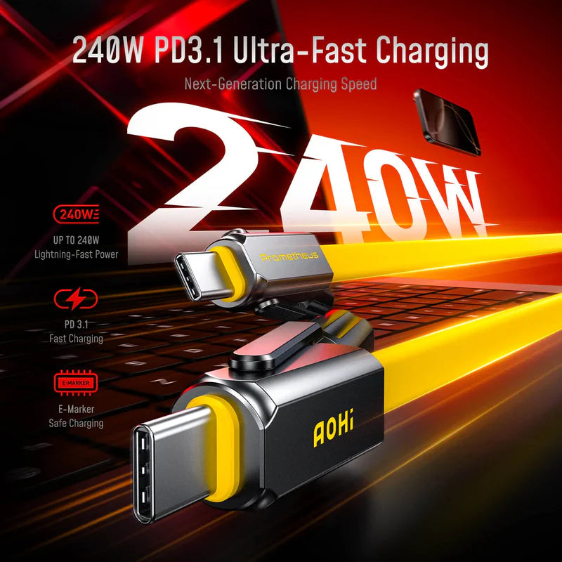 AOHI Prometheus 3-in-1 Titanium EDC Tool Cable