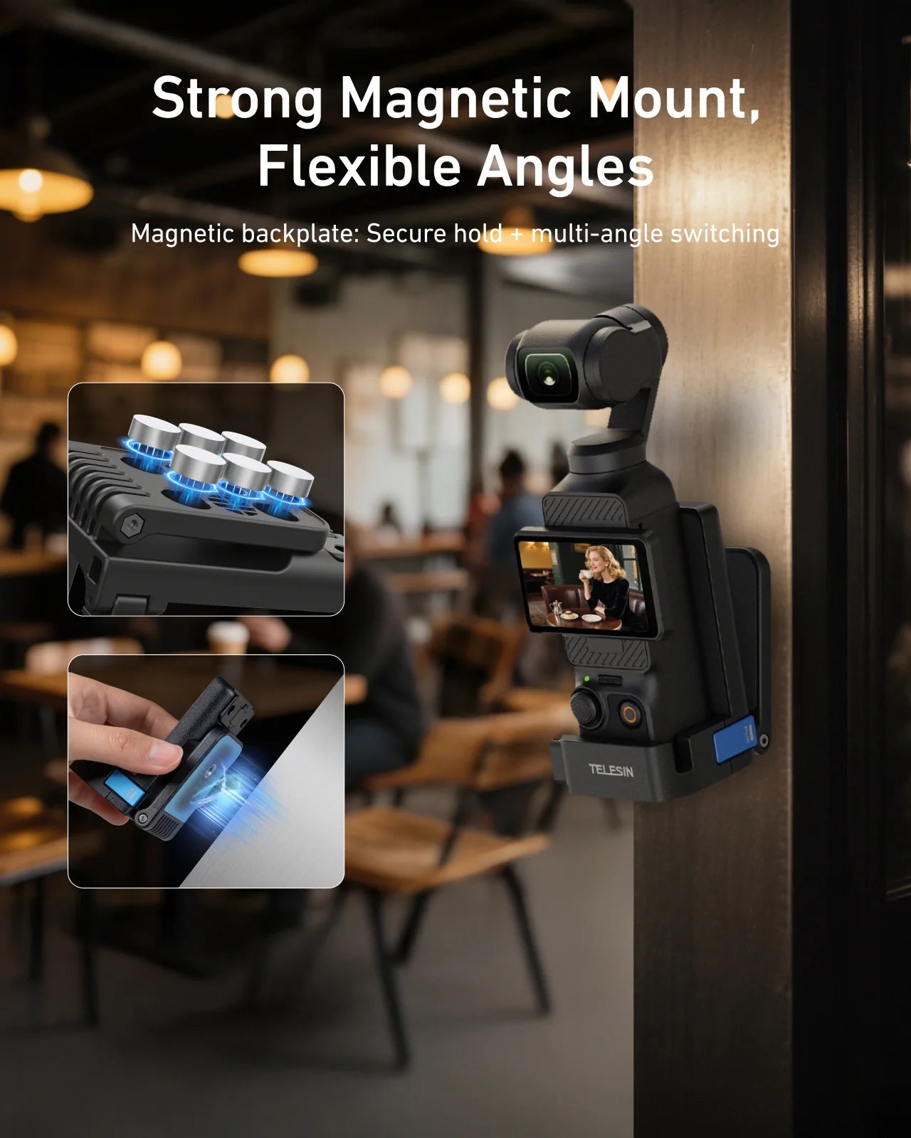 Telesin Magnetic Mount Stand for Pocket 3/4