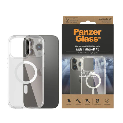 310103652، جراب PanzerGlass™ الصلب المتوافق مع هاتف Apple iPhone 14 Pro | شفاف | شفاف - 410