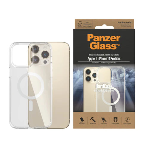 310103654، جراب PanzerGlass™ الصلب المتوافق مع هاتف Apple iPhone 14 Pro Max | شفاف | شفاف - 412