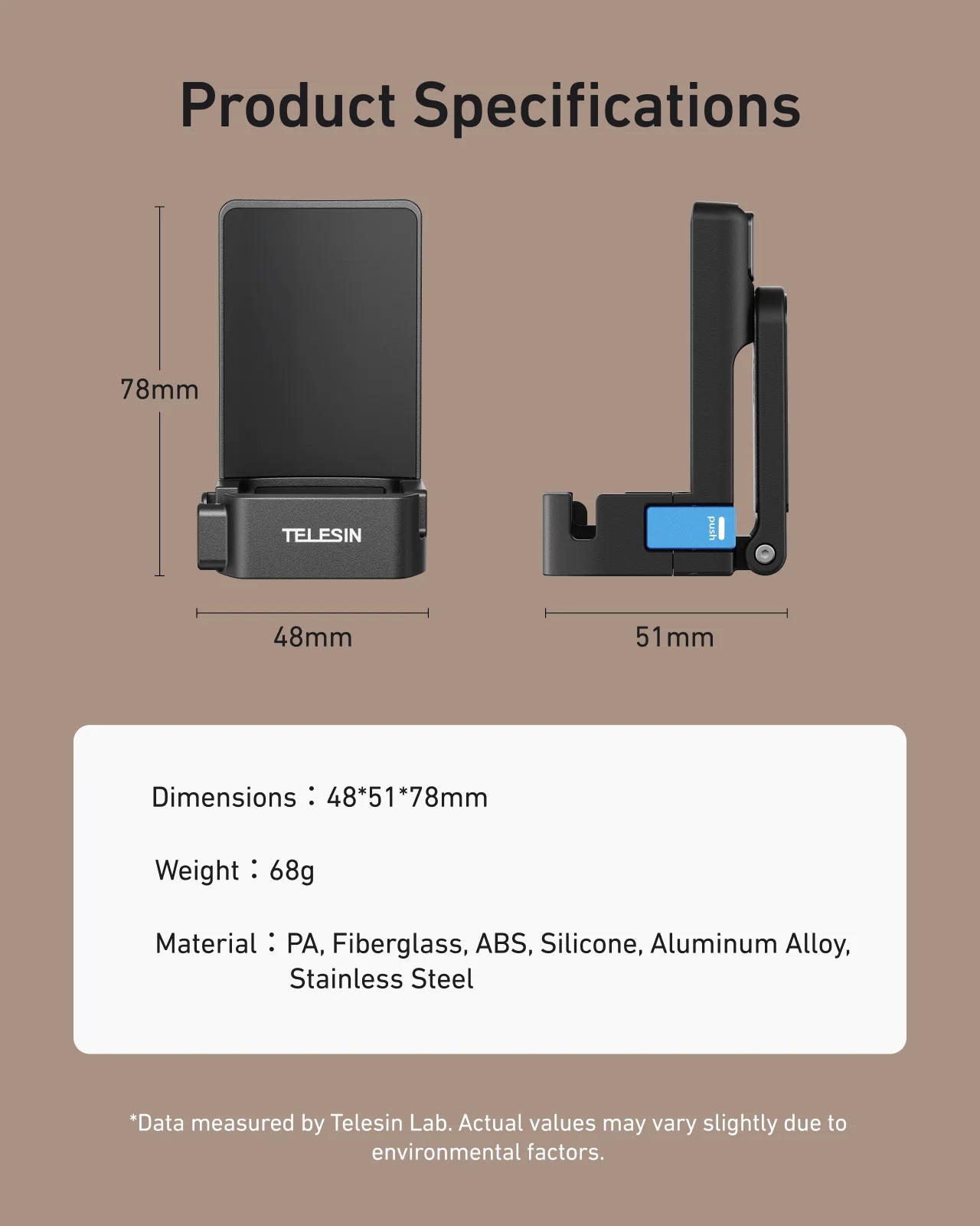 Telesin Magnetic Mount Stand for Pocket 3/4