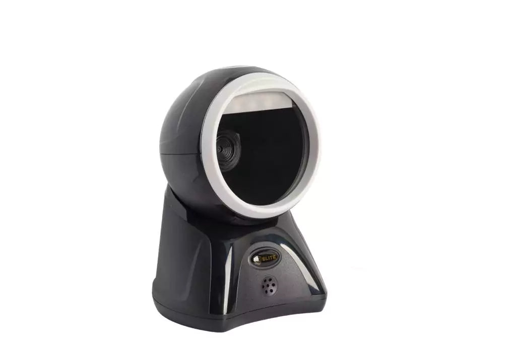 جهاز Elite Scanner 1D & 2 D، أبيض وأسود، USB