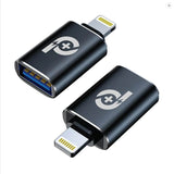 PR-OTGL2USA-BK | PowerO+ OTG USB-A to Lightning with 480Mbps Data Transmission | Black