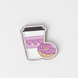 ملصق قهوة و دونات