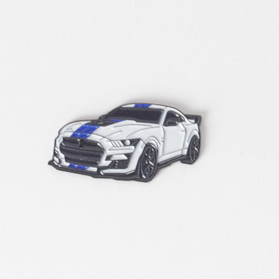 White Mustang Sticker