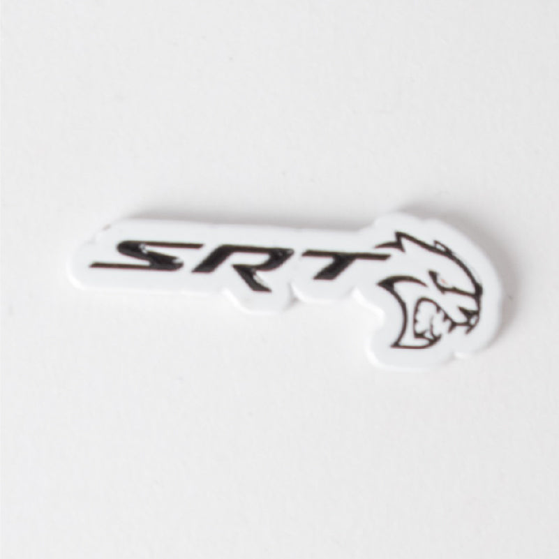 White SRT Badge Sticker