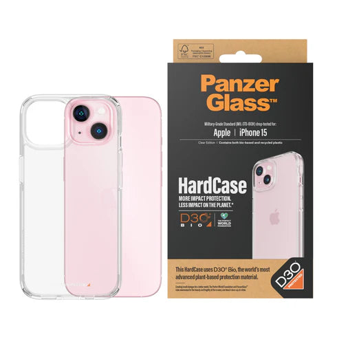 310103793، جراب PanzerGlass iPhone 15 مقاس 6.1 بوصة | جراب صلب مع D3O® - 1172