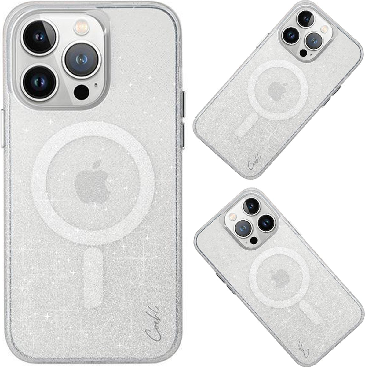 يونيك | حافظة Coehl Lumino Magesafe لهاتف iPhone 15 Pro | فضي لامع