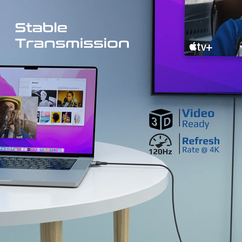 كابل Promate PrimeLink8K-300 HDMI 2.1، كابل رفيع بطول 3 أمتار 