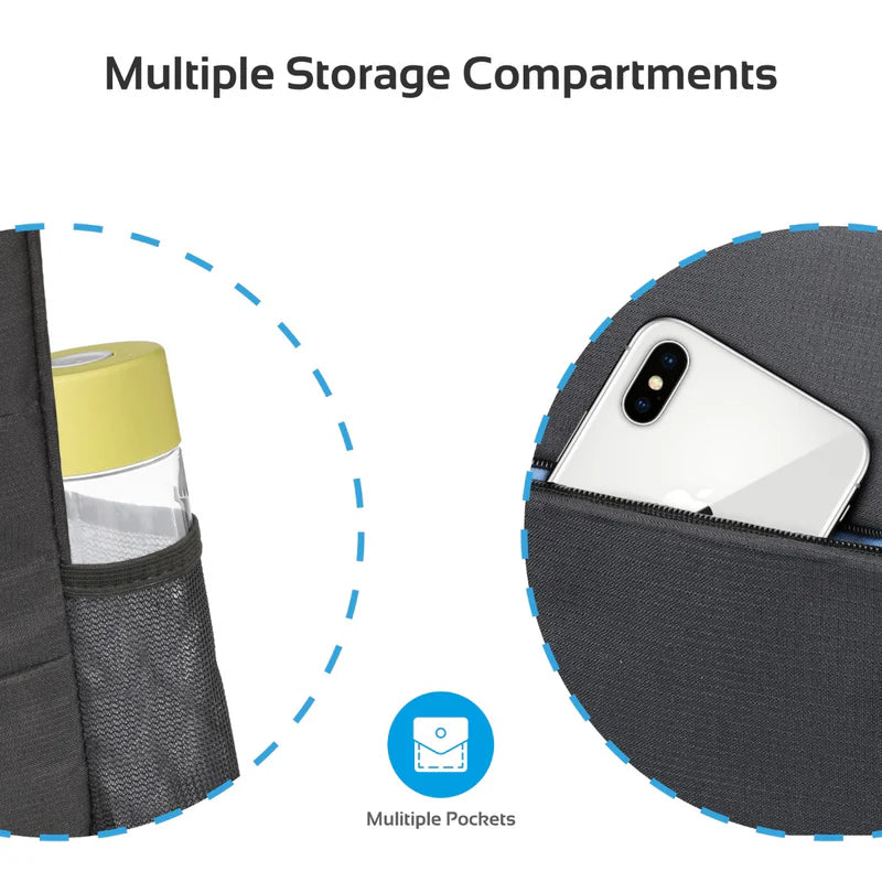 PROMATE Urban Business Travel Backpack for 15.6” - Black