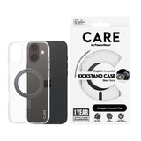 90003005024 | غطاء CARE™ من PanzerGlass® شفاف مع مسند أسود و MagSafe لهاتف iPhone 16 Plus