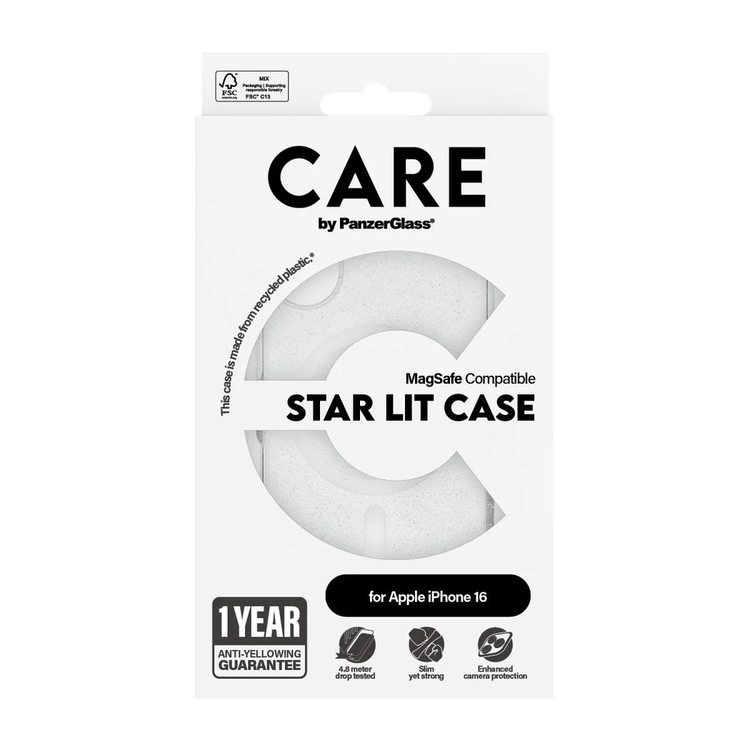 CARE by PanzerGlass Urban Combat Case Star Lit White MagSafe iPhone 16