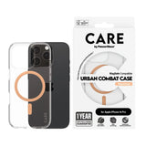 CARE by PanzerGlass Urban Combat Case Transparent Peachy MagSafe iPhone 16 Pro