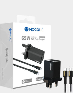 MCC651UKB | Mocoll 65W GaN Power Adapter | Black