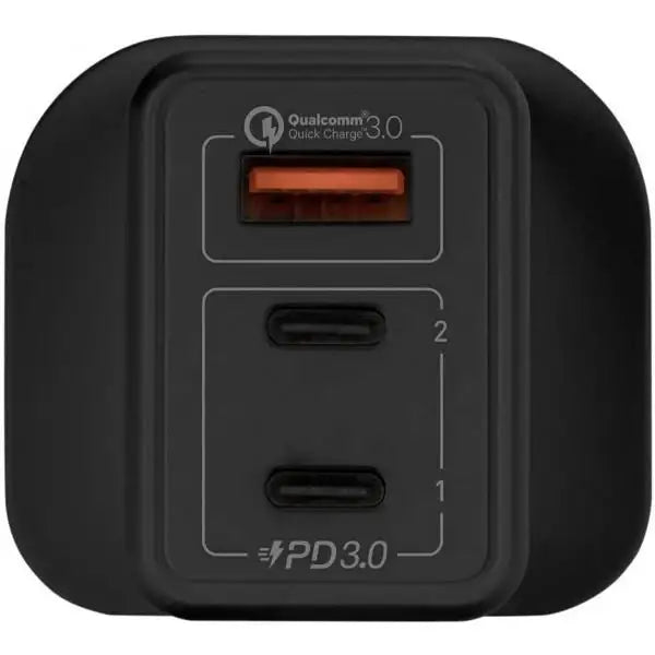 MOMAX FastPro GaN charger kit with lightning cable - Black - VPD0063 - GulfStore.com
