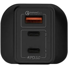 MOMAX FastPro GaN charger kit with lightning cable - Black - VPD0063 - GulfStore.com