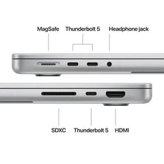 Apple MacBook Pro - 14.2" / M4 Pro / 12-Core CPU / 16-Core GPU / 24GB RAM / 512GB SSD / Silver / 1YW - GulfStore.com