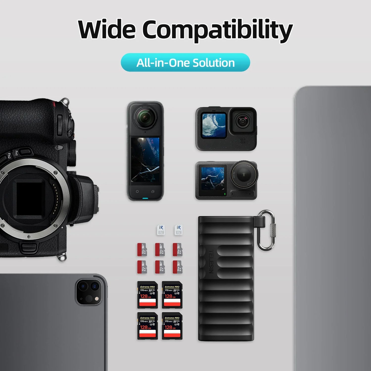قارئ بطاقات تيليسين متعدد الوظائف