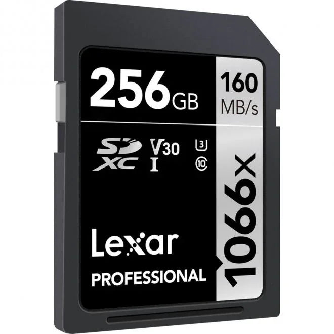 بطاقات Lexar® Professional SILVER PLUS microSDXC™ UHS-I بسعة 256 جيجابايت، بسرعة قراءة تصل إلى 205 ميجابايت/ثانية وسرعة كتابة تصل إلى 150 ميجابايت/ثانية C10 V30 U3 