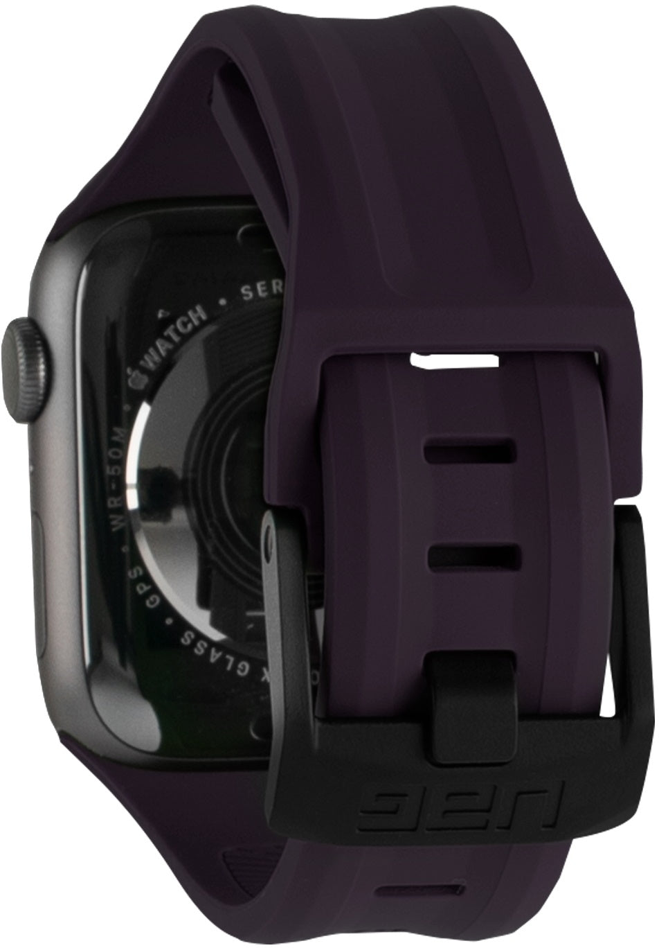 UAG Apple Watch 45mm/44mm/42mm Silicone Scout Strap (Aubergine) , 191488114949