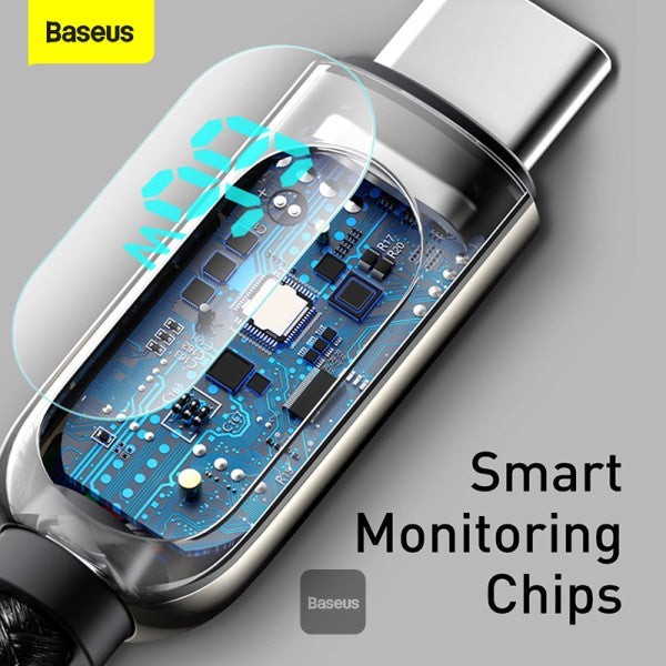 BASEUS | CASX020001 | Display Fast Charging Data Cable USB-C | 66W | 1 M | Black