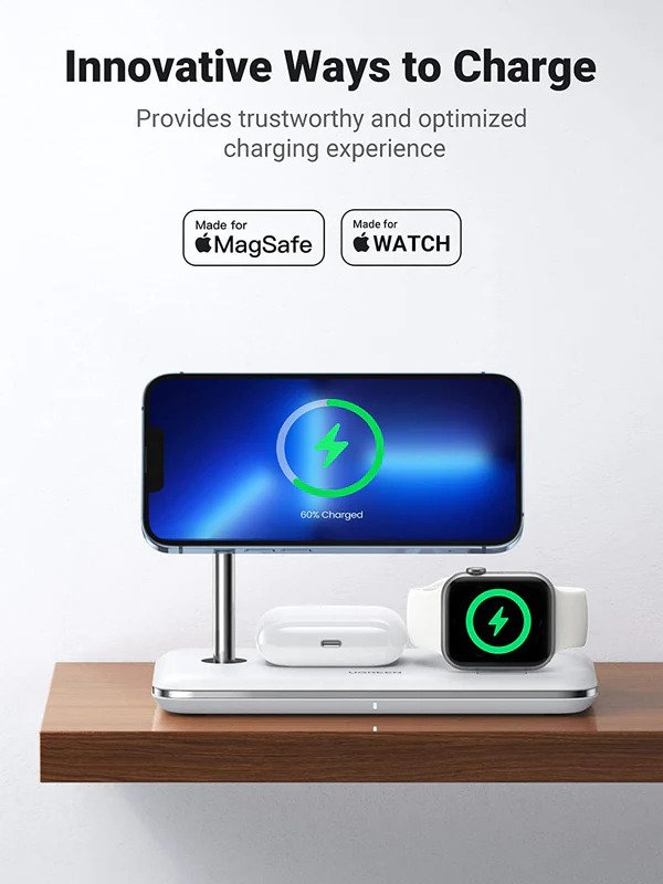 UGREEN 3 IN 1 WIRELESS CHARGER