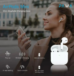 Pawa-"PW-WEPM23,Pawa Earbuds Mini With Magsafe charging case ,White" - GulfStore.com
