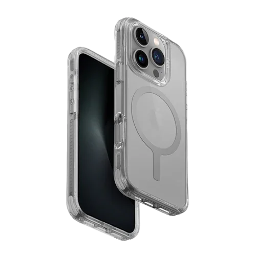 جراب شحن UNIQ HYBRID لهاتف iPhone 16 PRO MAX MAGCLICK CHARGING COMBAT ACTIVE - رمادي حجري (رمادي حجري)