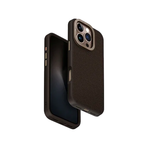 جراب UNIQ HYBRID IPHONE 16 PRO MAX MAGCLICK KEVA MAX مع حامل للكاميرا - بني