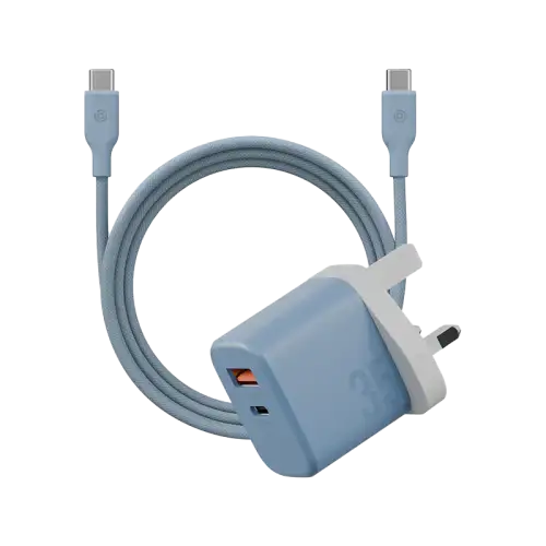 BAZIC GOPORT VELOX BUNDLE- 1C1A CHARGER 35W(UK) WITH WEAVE CABLE - BUBBLEGUM - GulfStore.com