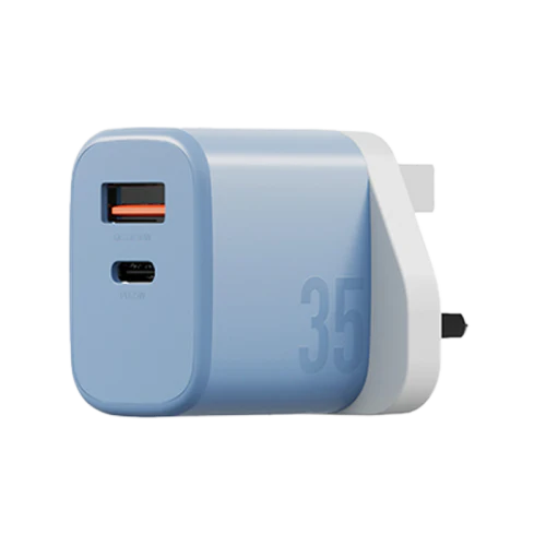 BAZIC GOPORT VELOX BUNDLE- 1C1A CHARGER 35W(UK) WITH WEAVE CABLE - BUBBLEGUM