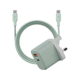 BAZIC GOPORT VELOX BUNDLE- 1C1A CHARGER 35W(UK) WITH WEAVE CABLE - PISTACHIO - GulfStore.com