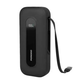Porodo 10000mAh Power bank 58CM Retractable Type-C (PD-PBFCH060-BK)