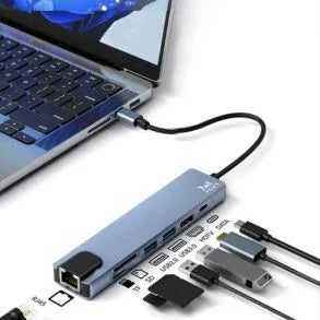 PW-TCHUB714 , Pawa 7In1 USB-C HUB With 4K HDMI 100W