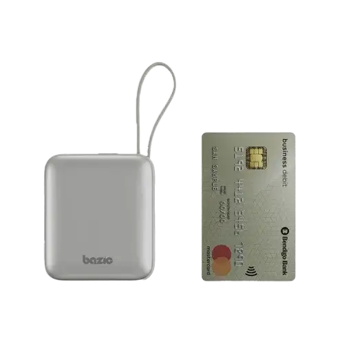 BAZIC GOPOWER FUSION MINI 10K, 3IN1 10000MAH POWERBANK WITH BUILT-IN USB-C AND LIGHTNING CABLE - PEBBLE - GulfStore.com