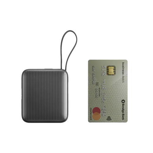 Energea Integra Mini 35 Power Bank 10000mAh With Build in USB-C Cable & Display - Gunmetal