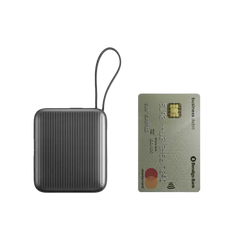 Energea Integra Mini 35 Power Bank 10000mAh With Build in USB-C Cable & Display - Gunmetal - GulfStore.com
