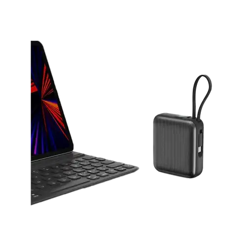Energea Integra Mini 35 Power Bank 10000mAh With Build in USB-C Cable & Display - Gunmetal - GulfStore.com