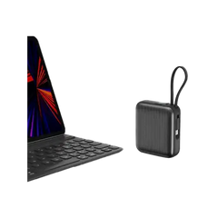 Energea Integra Mini 35 Power Bank 10000mAh With Build in USB-C Cable & Display - Gunmetal - GulfStore.com