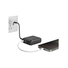 Energea Integra Mini 35 Power Bank 10000mAh With Build in USB-C Cable & Display - Gunmetal - GulfStore.com