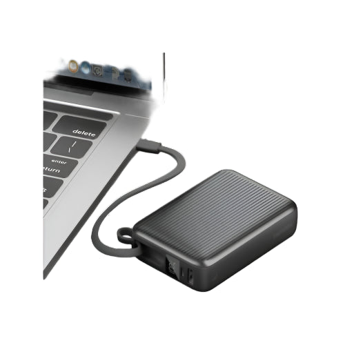 ENERGEA | INTEGRA ULTRA 45 | 20000MAH POWERBANK WITH BUILT IN USB-C CABLE PD45W | GUN